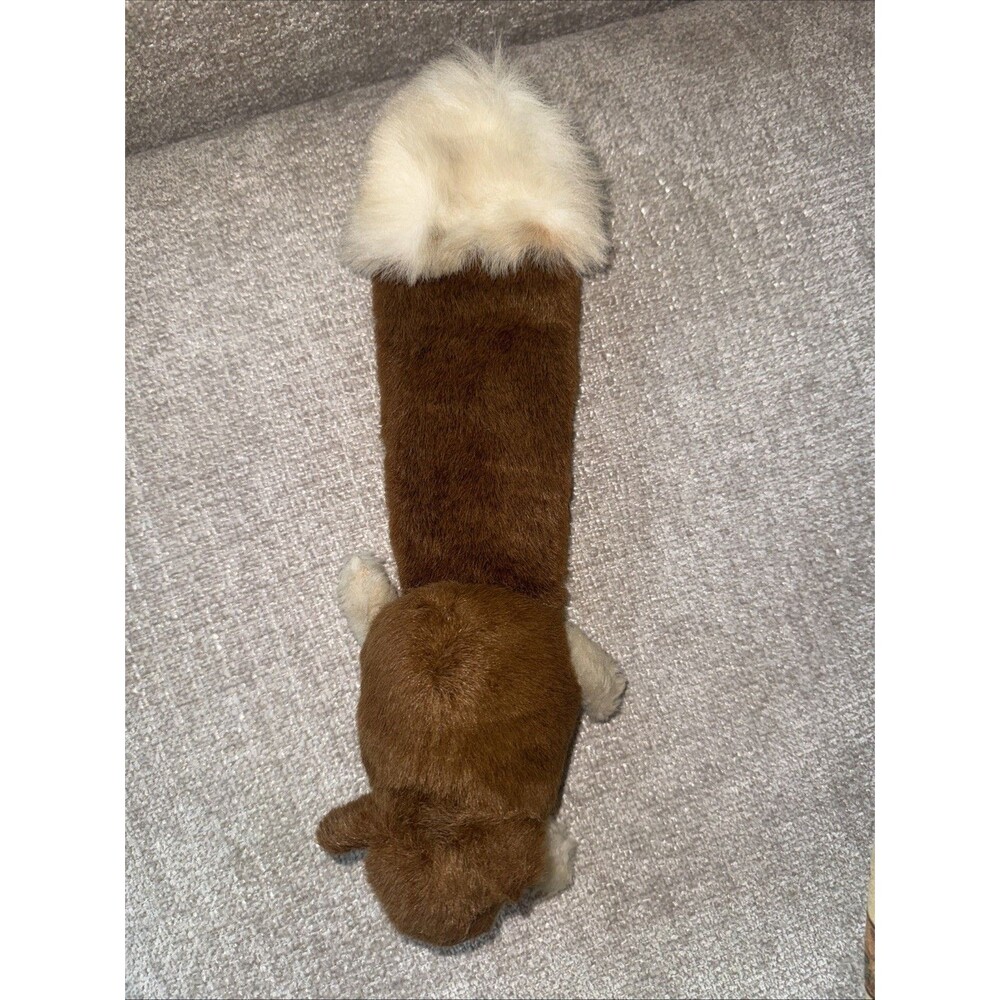 B J Toy Co. Inc.- Plush Squirrel Keychain- Hidden Stash Change Pocket Zipper 13”